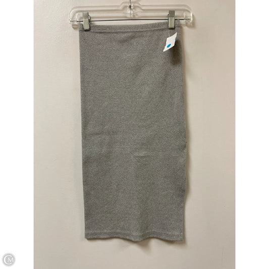 Skirt Midi By Clothes Mentor In Grey, Size: 8