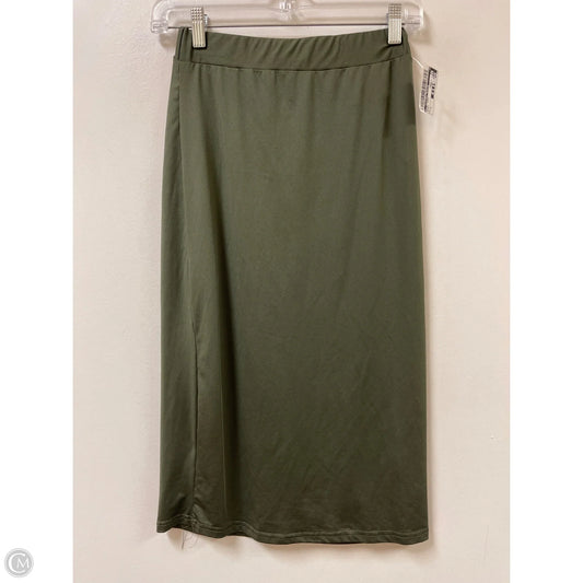 Skirt Midi By Clothes Mentor In Green, Size: 8