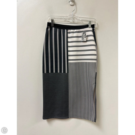 Skirt Midi By Bobeau In Black & White, Size: 8