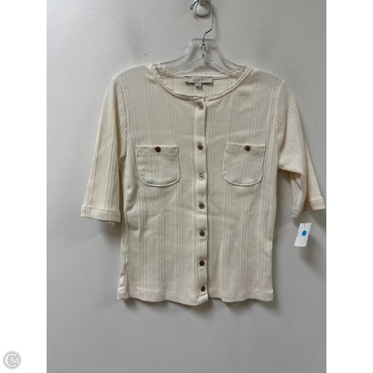 Blouse Long Sleeve By Loft In Red, Size: M