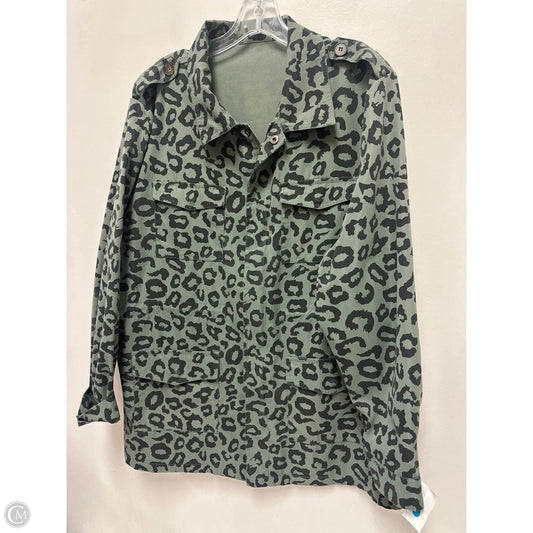 Jacket Utility By Clothes Mentor In Green, Size: 2x