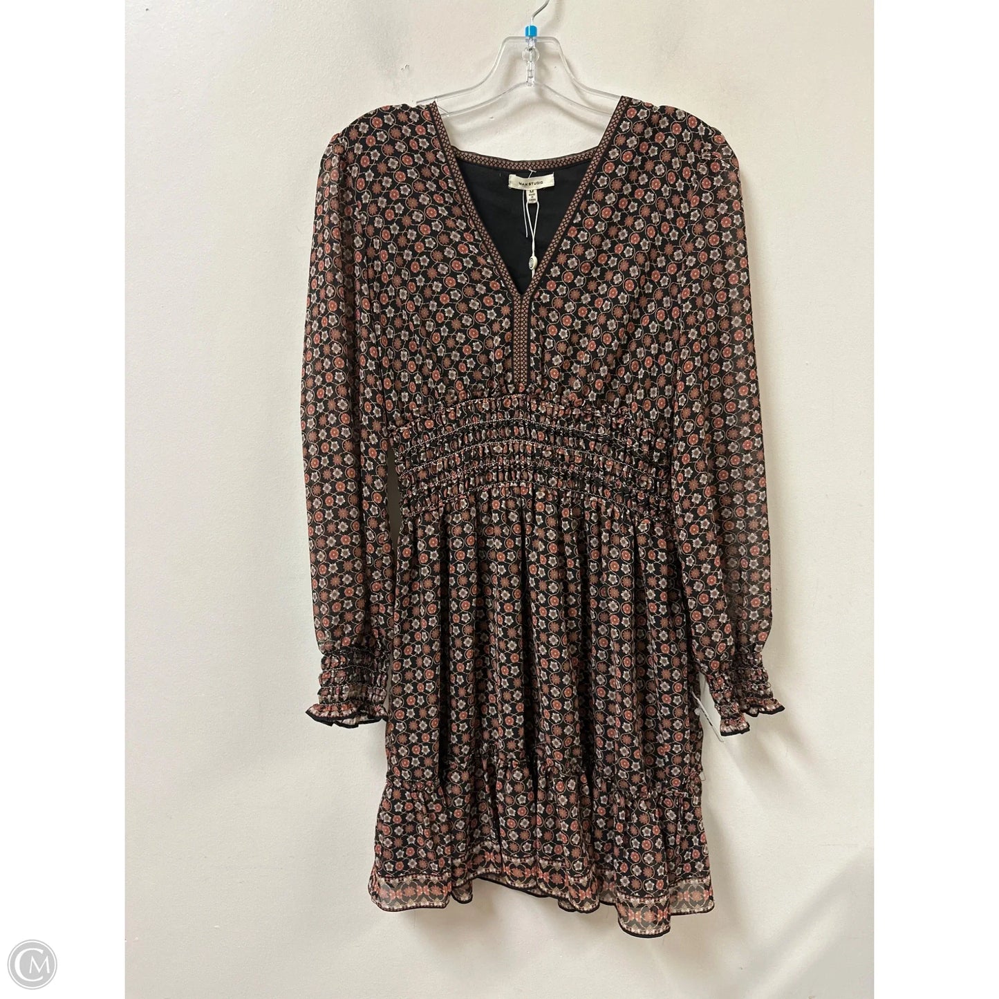 Dress Casual Midi By Max Studio In Brown, Size: M
