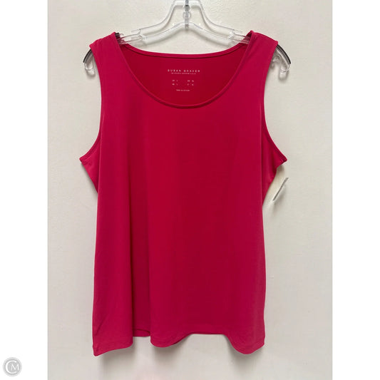 Top Sleeveless By Susan Graver In Pink, Size: Xl