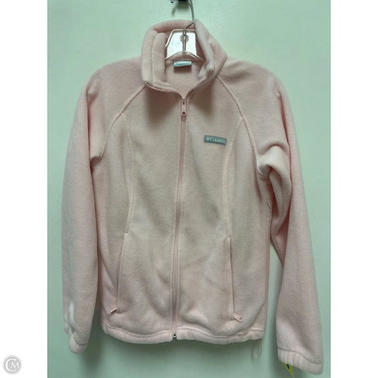 Jacket Fleece By Columbia In Pink, Size: S