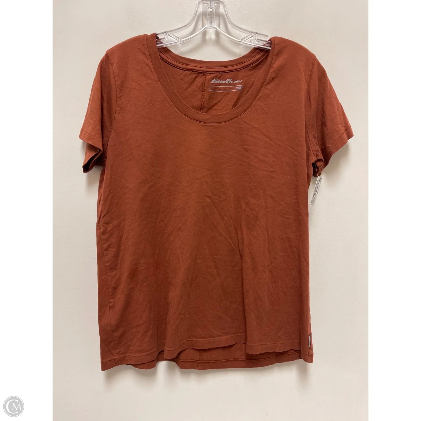 Top Short Sleeve Basic By Eddie Bauer In Orange, Size: M