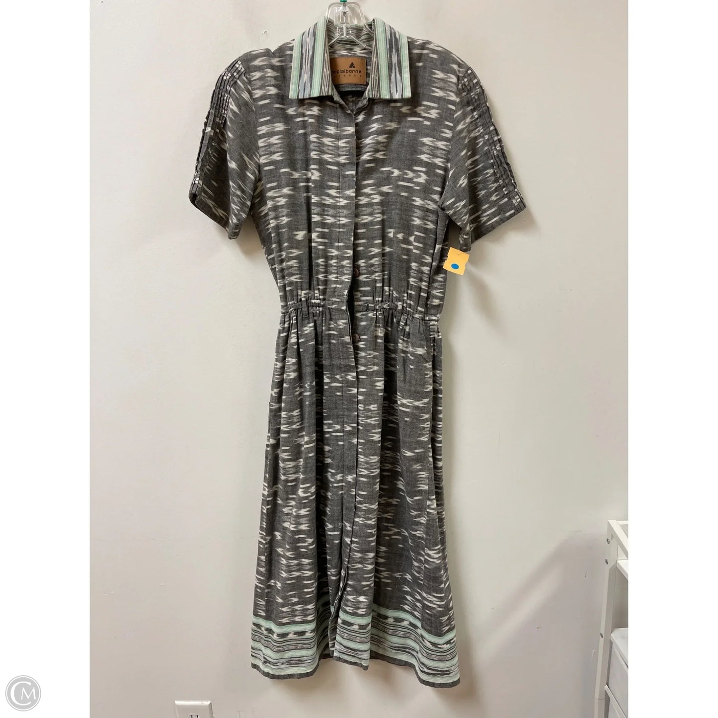 Dress Casual Midi By Liz Claiborne In Grey, Size: S
