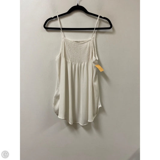 Top Sleeveless By Loft In Cream, Size: S