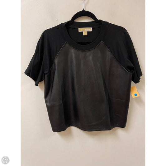 Top Short Sleeve By Michael By Michael Kors In Black, Size: M