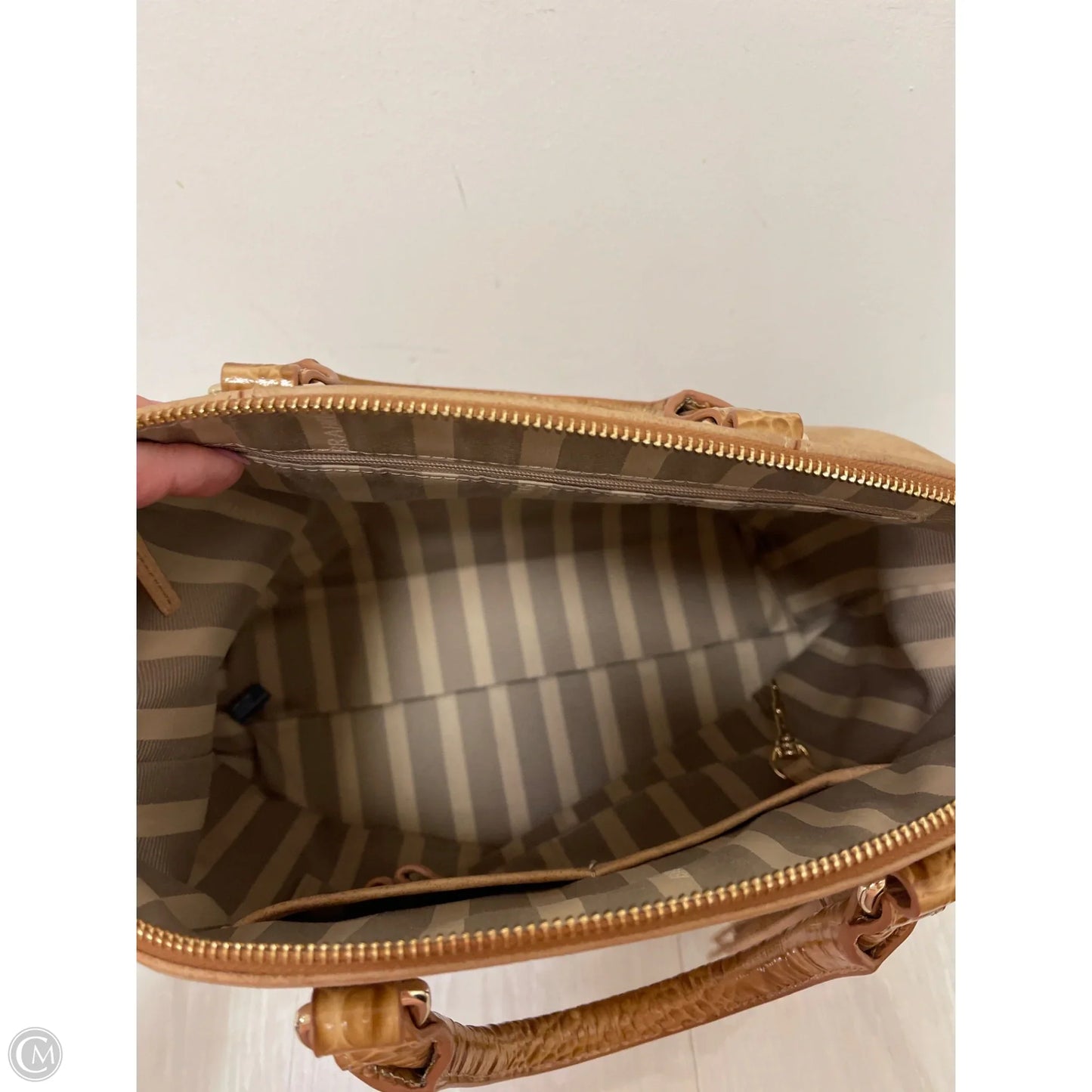 Handbag Designer By Brahmin, Size: Large