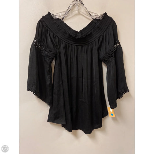 Top Long Sleeve By Jennifer Lopez In Black, Size: L