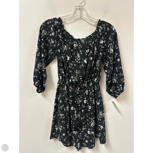 Romper By Lush In Black, Size: Xs