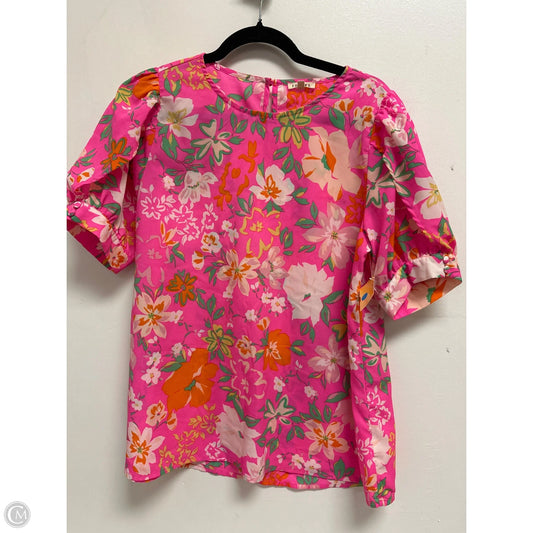 Top Short Sleeve By Jodifl In Pink, Size: M
