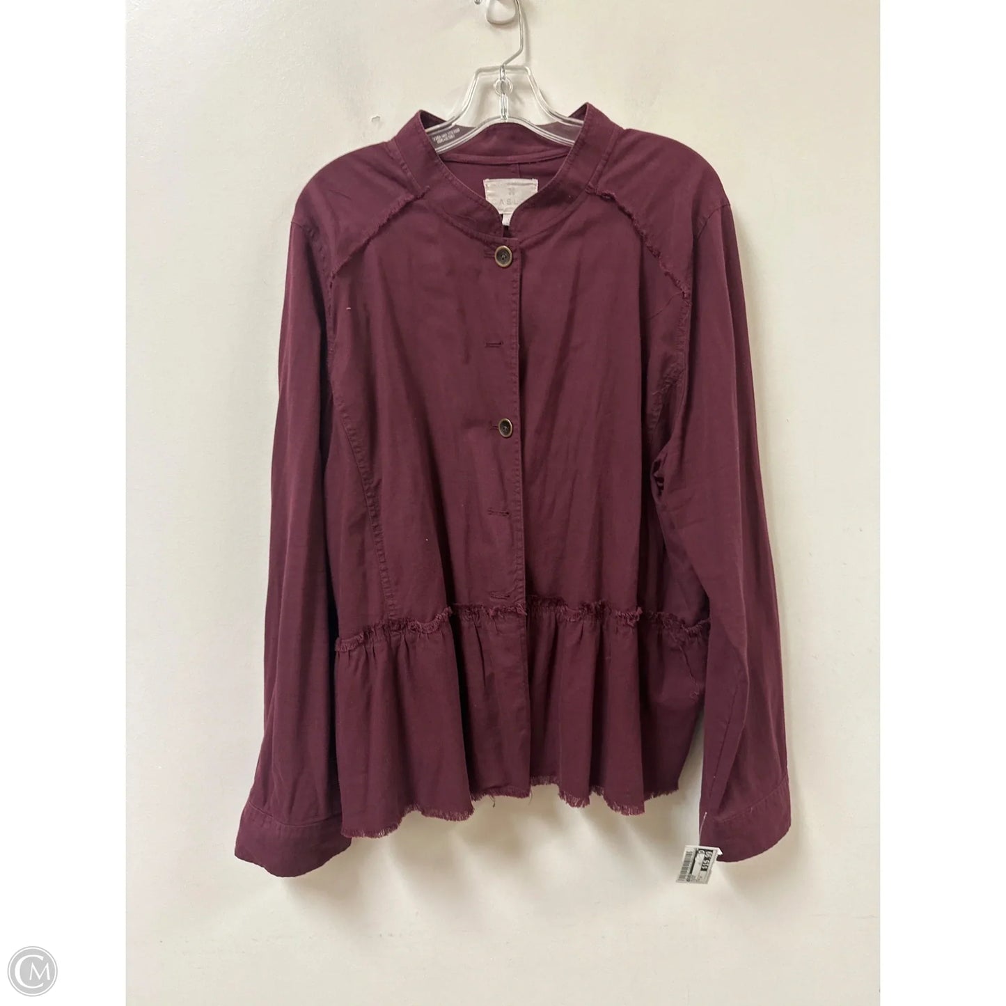 Blazer By Caslon In Maroon, Size: 1x