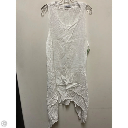 Dress Casual Midi By Clothes Mentor In White, Size: L