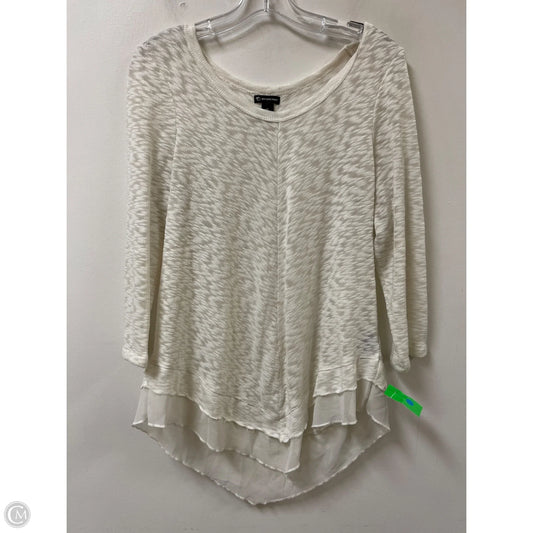 Sweater By New Directions In White, Size: Xl