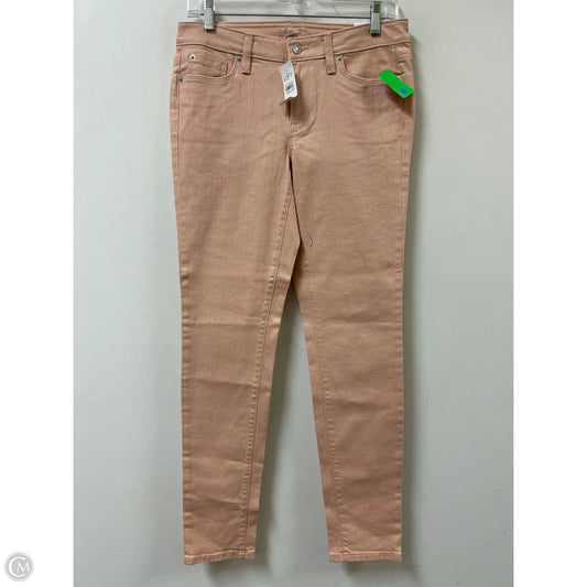 Jeans Skinny By Loft In Peach, Size: 6