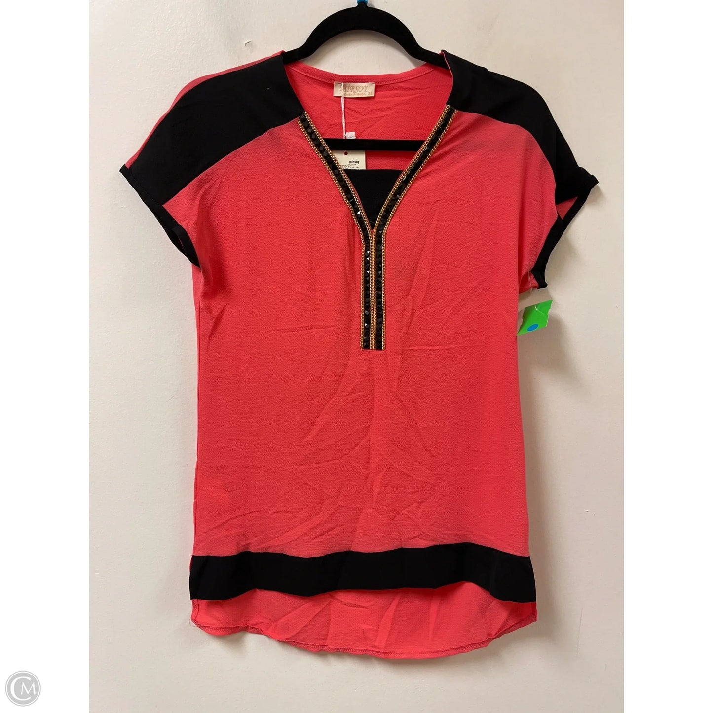 Top Short Sleeve By Clothes Mentor In Orange, Size: M