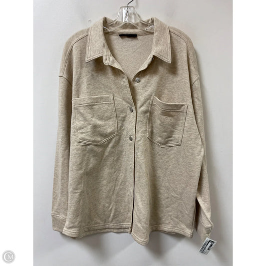 Jacket Shirt By Jane And Delancey In Cream, Size: Xl