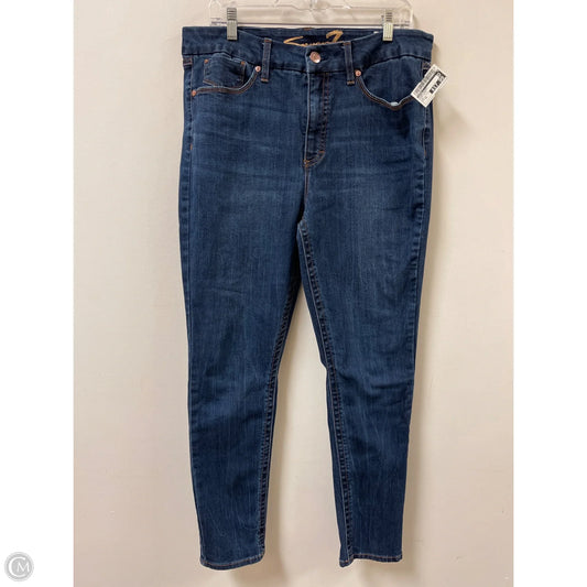 Jeans Skinny By Seven 7 In Blue Denim, Size: 16
