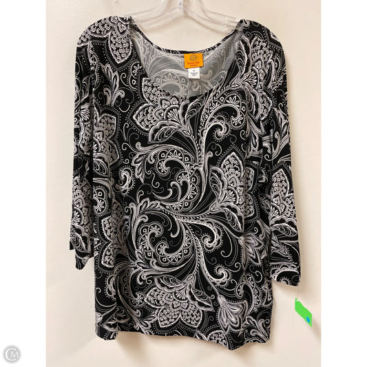 Top Long Sleeve By Ruby Rd In Black, Size: 1x