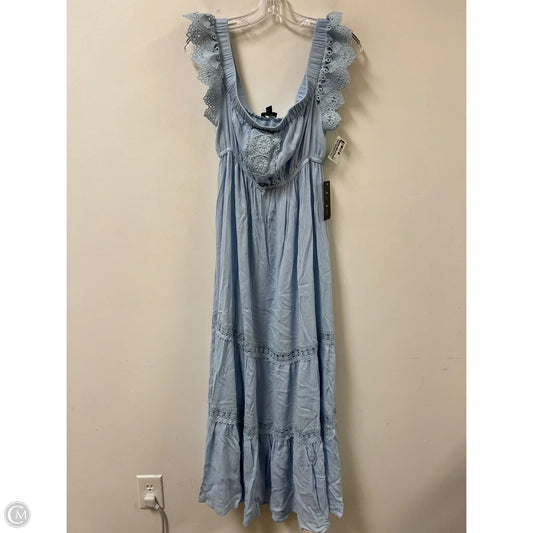 Dress Casual Maxi By J For Justify In Blue, Size: L