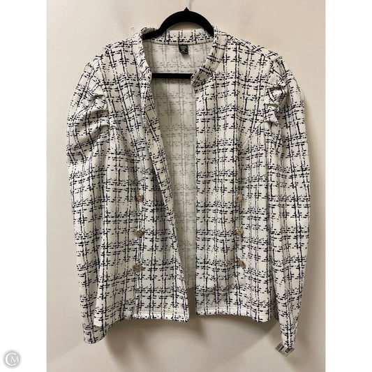 Blazer By Shein In Black & White, Size: 4x