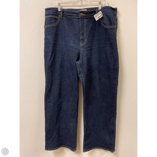 Jeans Wide Leg By No Boundaries In Blue Denim, Size: 20