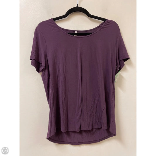 Top Short Sleeve Basic By Soma In Purple, Size: M
