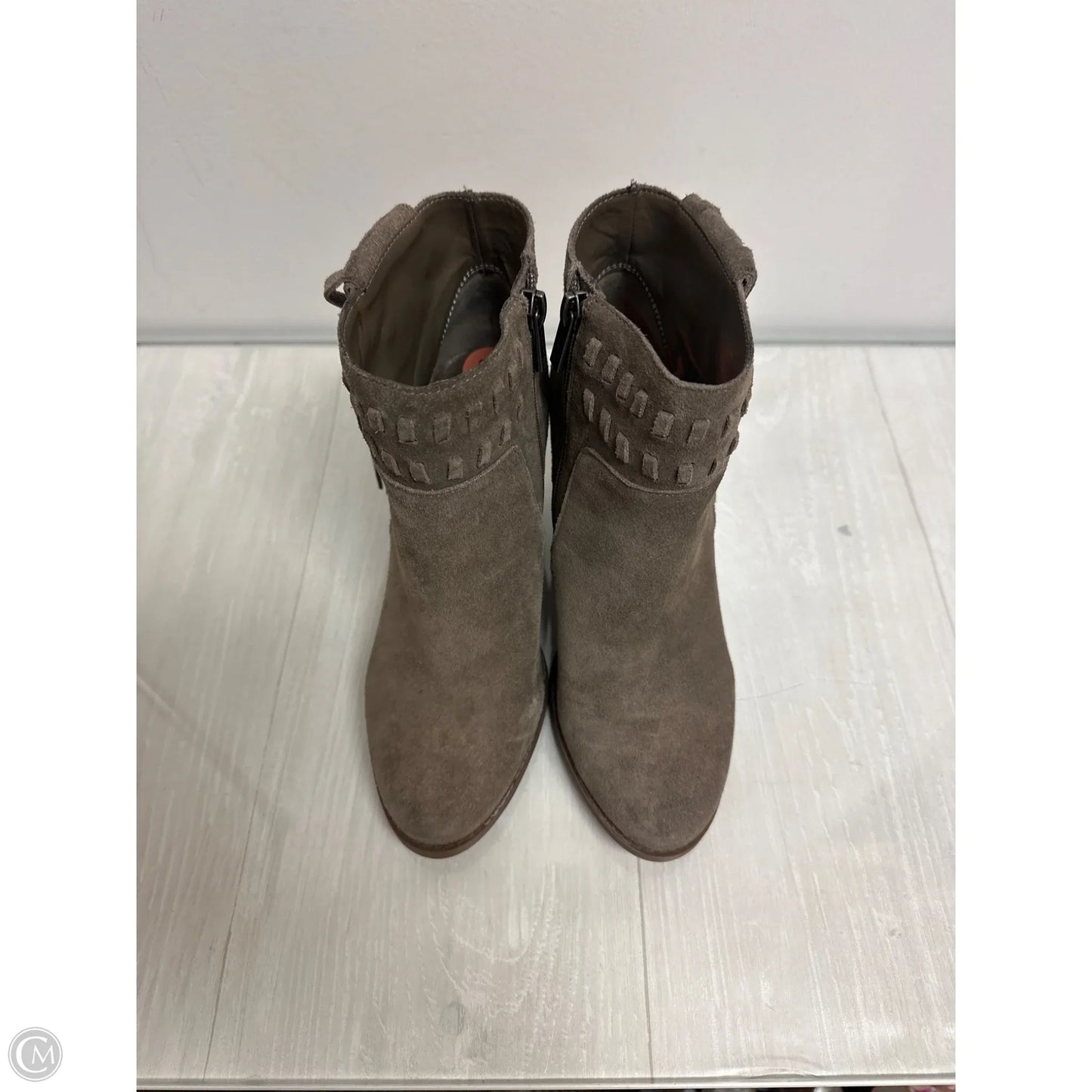 Boots Ankle Heels By Jessica Simpson In Tan, Size: 7