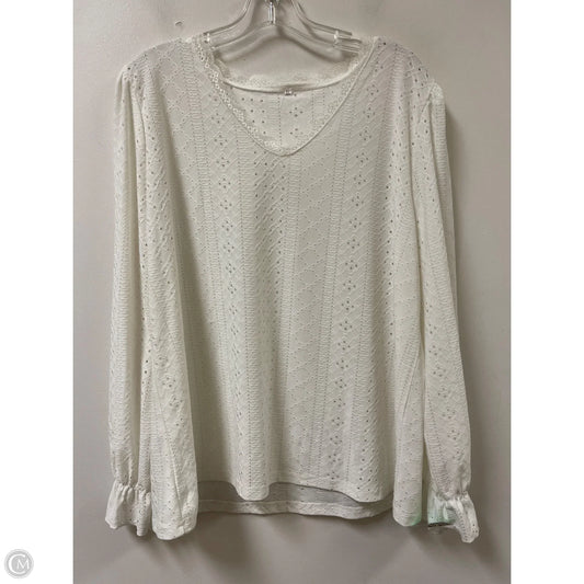 Top Long Sleeve By 12th Tribe In White, Size: Xl