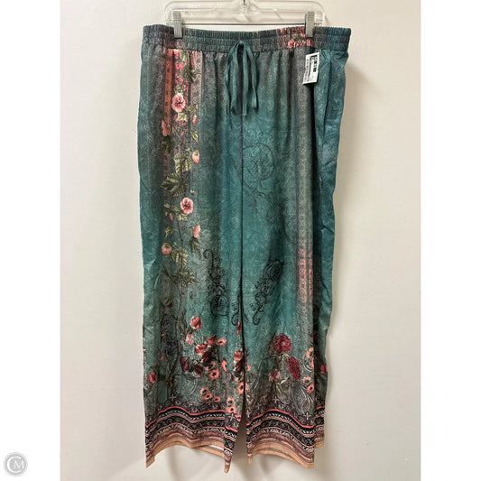 Pants Wide Leg By Shein In Green, Size: 22