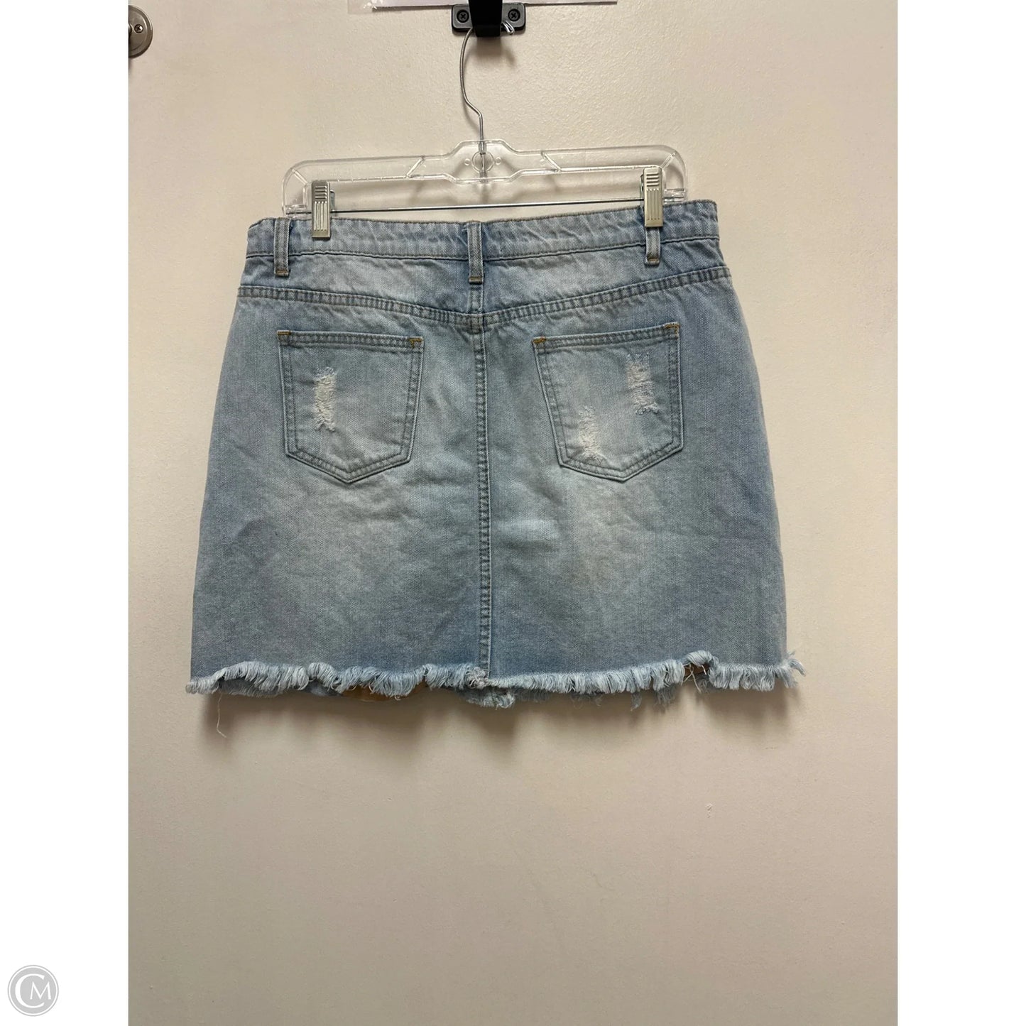 Skirt Mini & Short By Clothes Mentor In Blue Denim, Size: 16