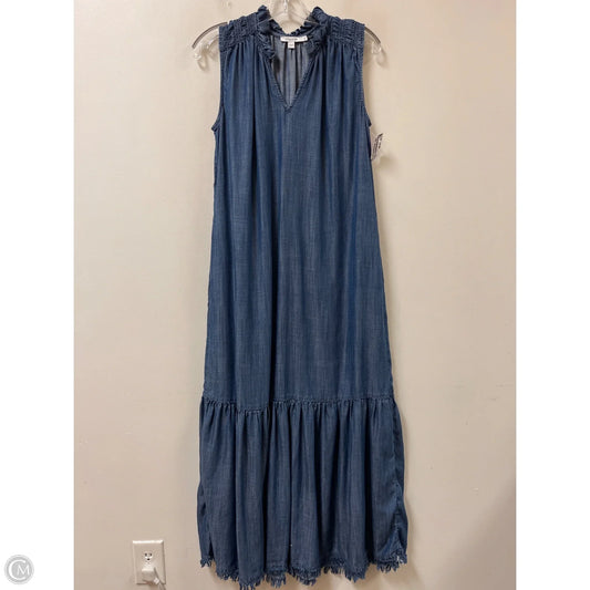 Dress Casual Maxi By Chicos In Navy, Size: M