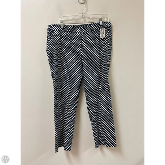 Pants Cropped By Jules & Leopold In Polkadot Pattern, Size: 16