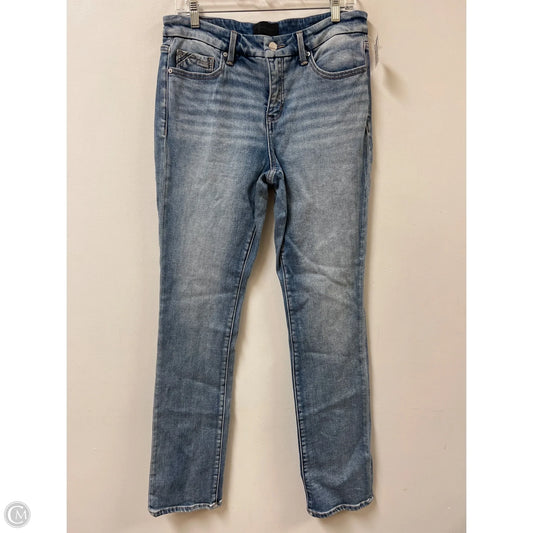 Jeans Straight By Buckle Black In Blue Denim, Size: 6
