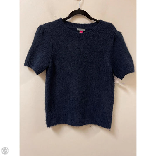 Sweater Short Sleeve By Vince Camuto In Navy, Size: S