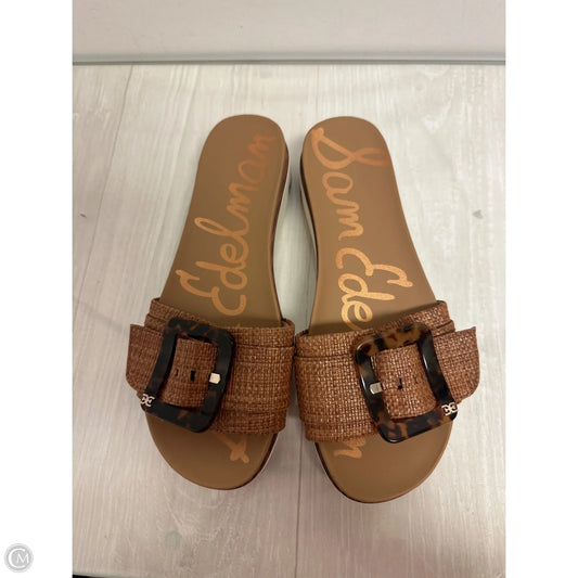 Sandals Flats By Sam Edelman In Brown, Size: 7