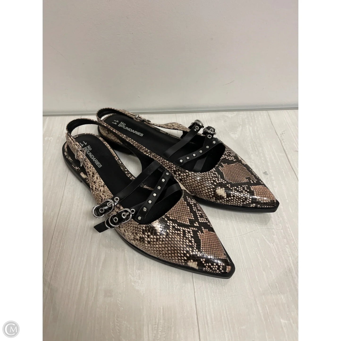 Shoes Flats By No Boundaries In Snakeskin Print, Size: 11