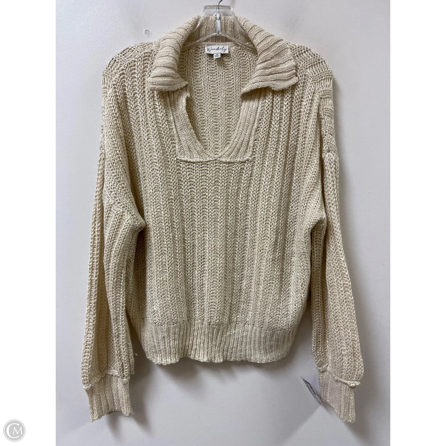 Sweater By Wonderly In Cream, Size: M