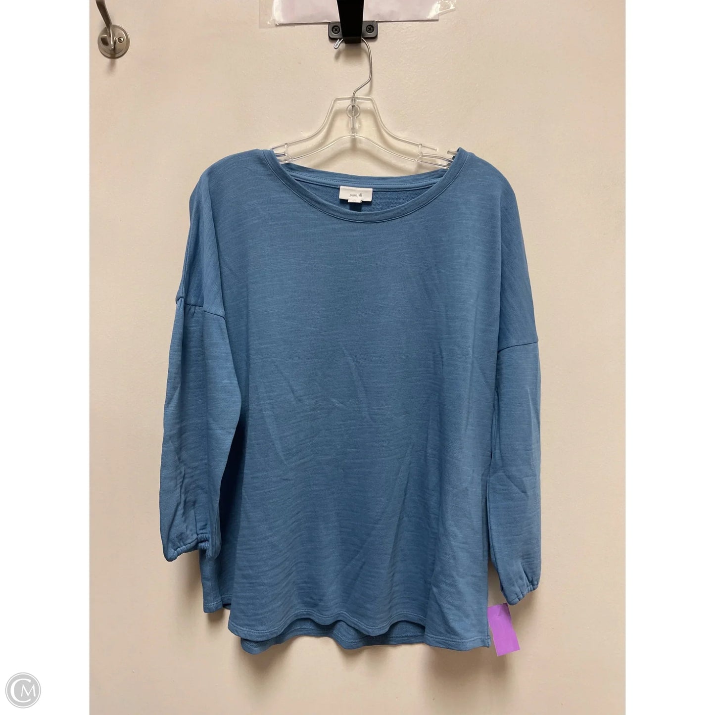 Top Long Sleeve By Pure Jill In Blue, Size: M