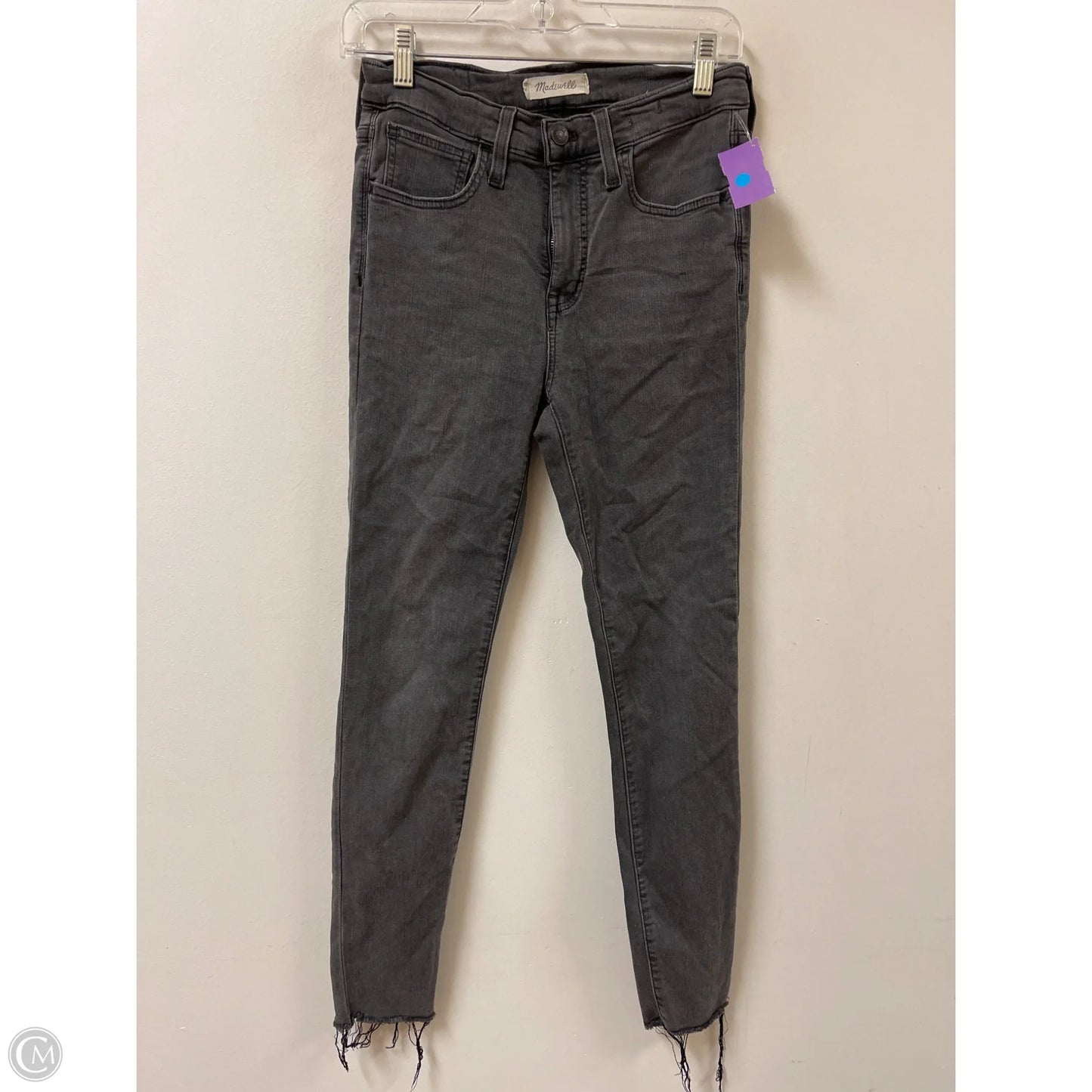 Jeans Skinny By Madewell In Black, Size: 4