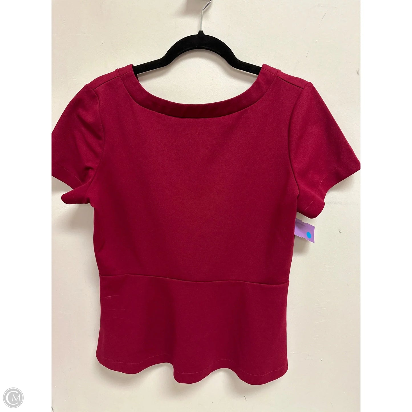 Top Short Sleeve By Ann Taylor In Red, Size: M