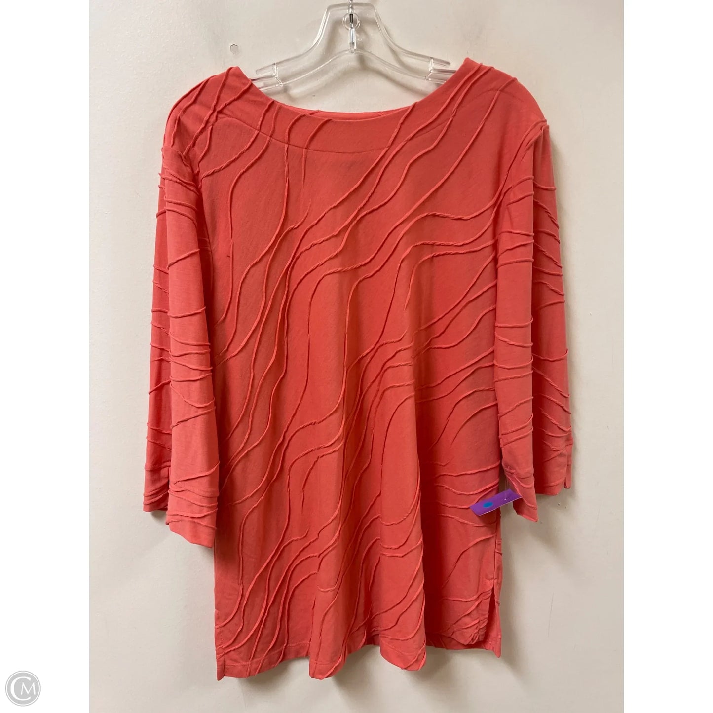 Tunic Long Sleeve By Clothes Mentor In Orange, Size: L
