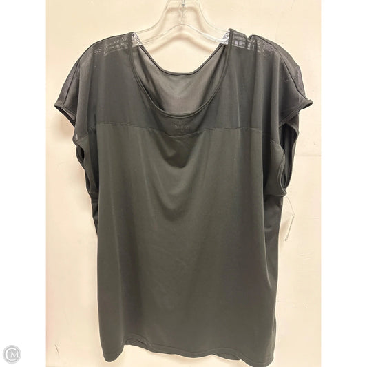 Athletic Top Short Sleeve By Danskin Now In Black, Size: Xl