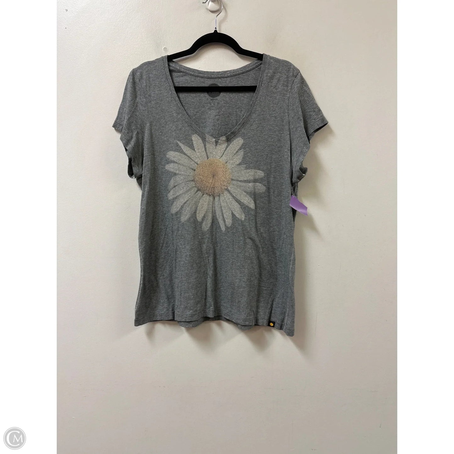 Top Short Sleeve By Life Is Good In Grey, Size: Xl