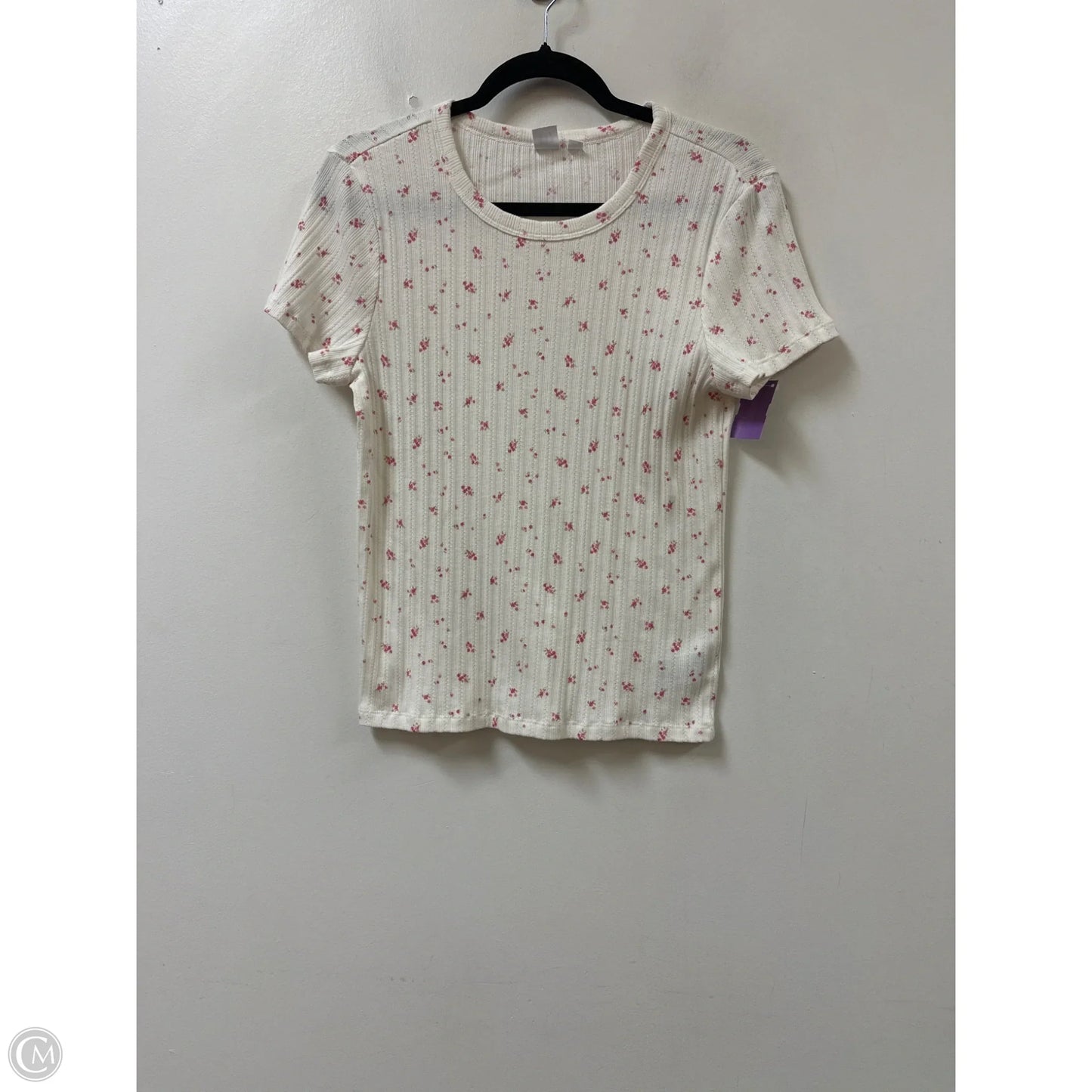 Top Short Sleeve By Gap In Cream, Size: Xl