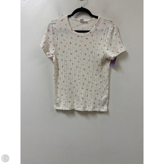 Top Short Sleeve By Gap In Cream, Size: Xl