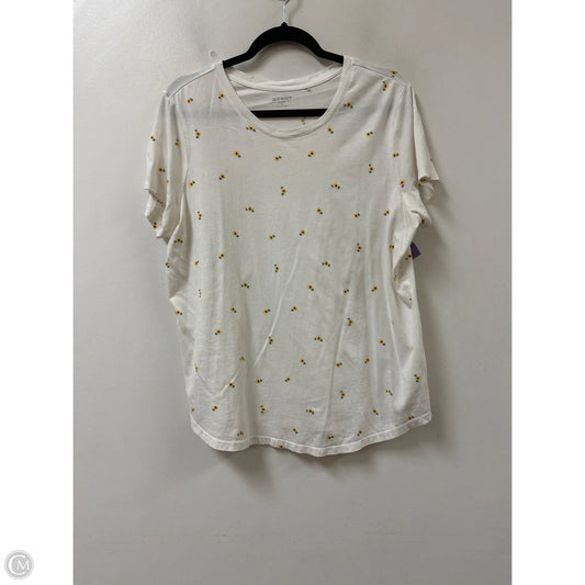 Top Short Sleeve By Old Navy In Cream, Size: Xl