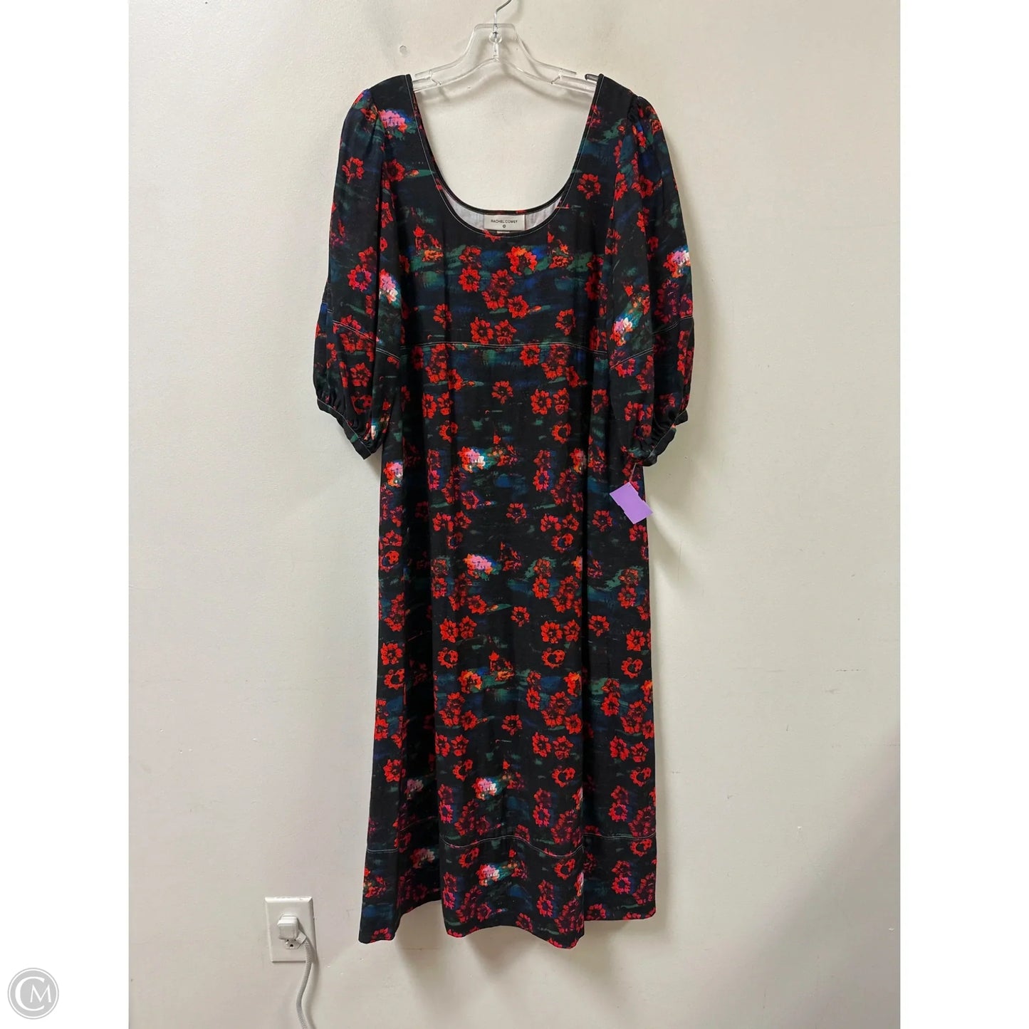 Dress Casual Midi By Target-designer In Floral Print, Size: M