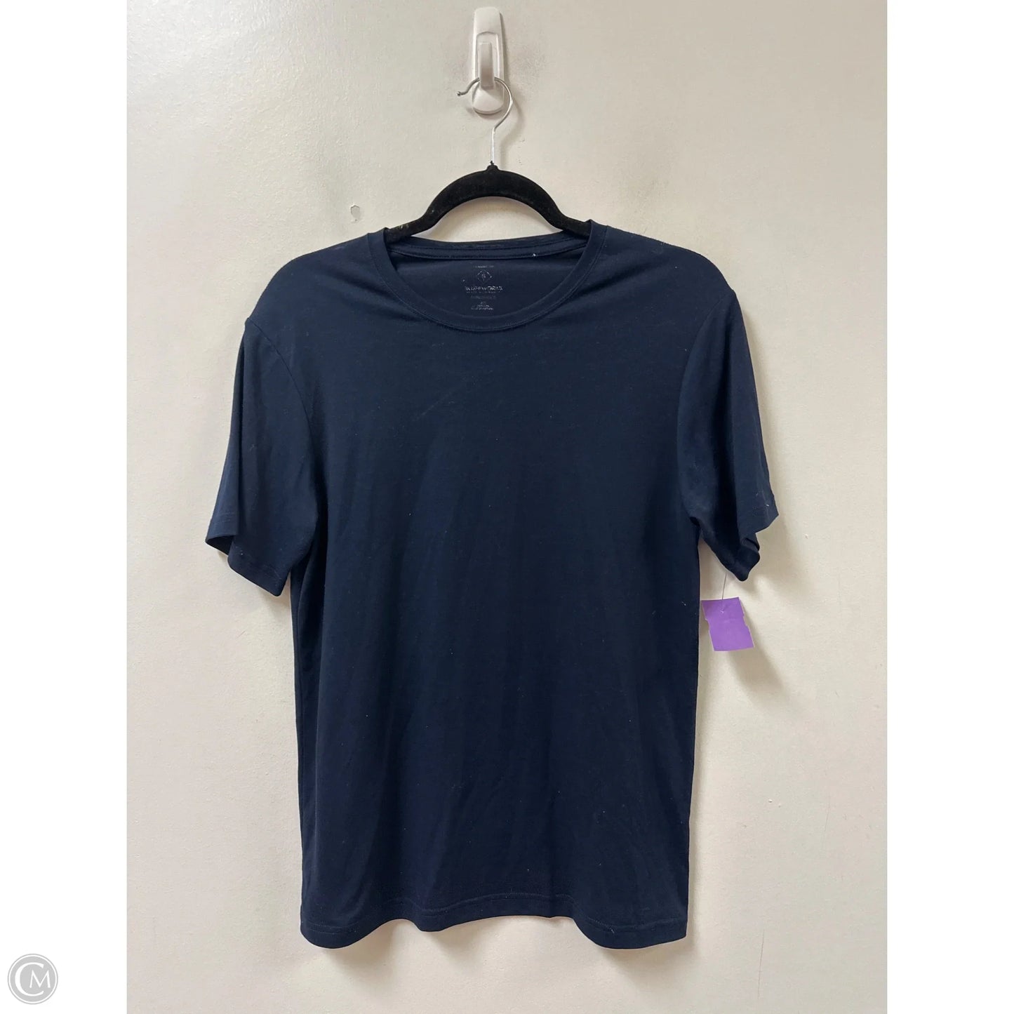 Top Short Sleeve Basic By Clothes Mentor In Navy, Size: S